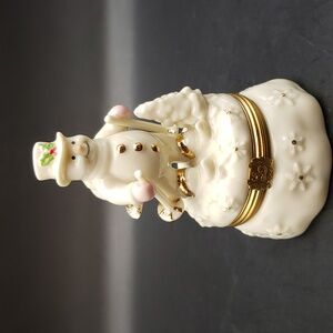 Lenox Snowman Trinket Box w/ Charm